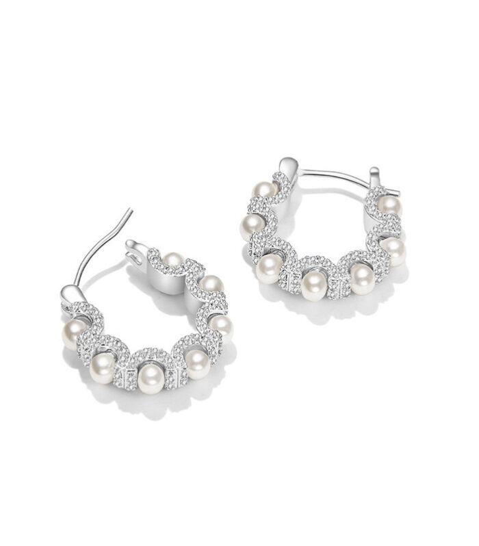 Jewelry Simple Style Geometric Solid Color Alloy Hoop Earrings