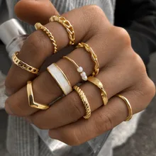 Vintage Golden Rings Set