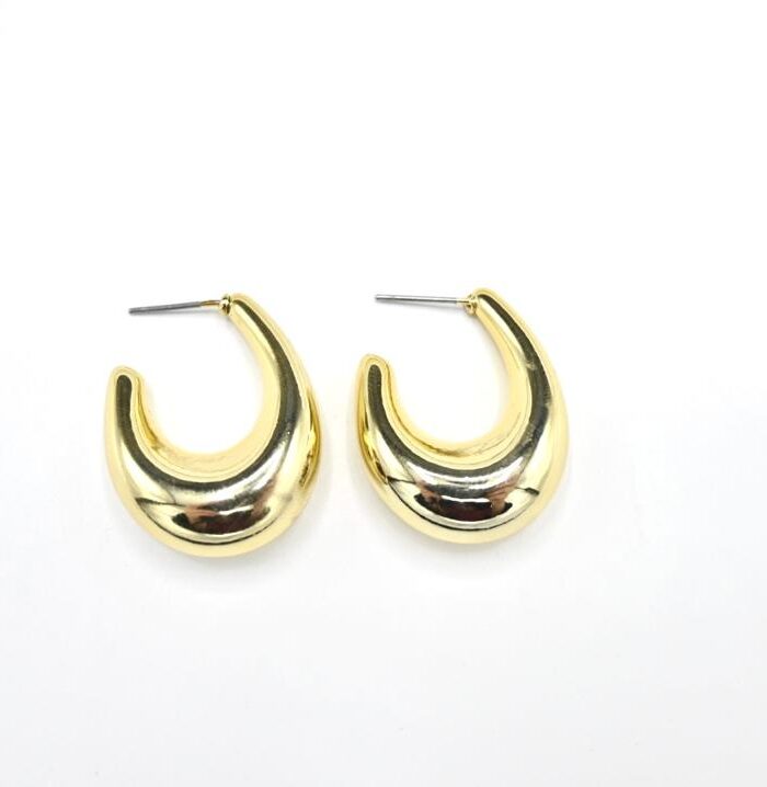 Atheria Classic Golden Hoop Earrings