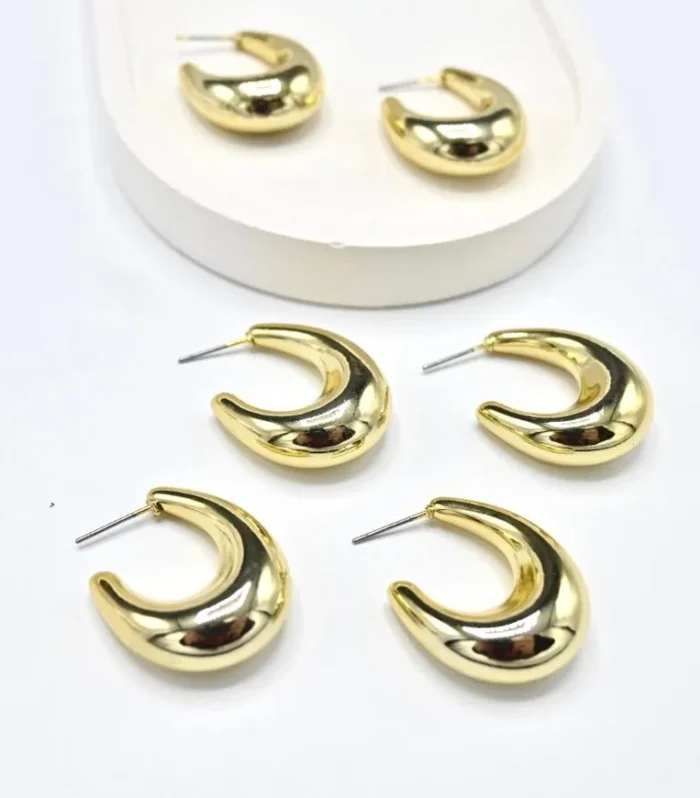 Classic Golden Hoop Earrings