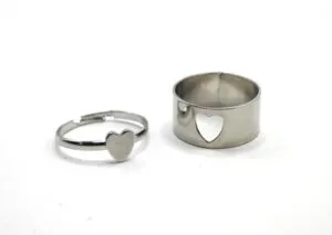 Heart Shaped Best Friends Rings