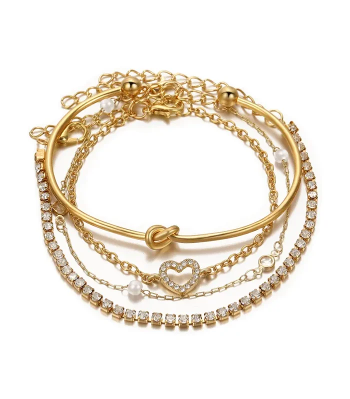 Asteria Golden Bracelets Set