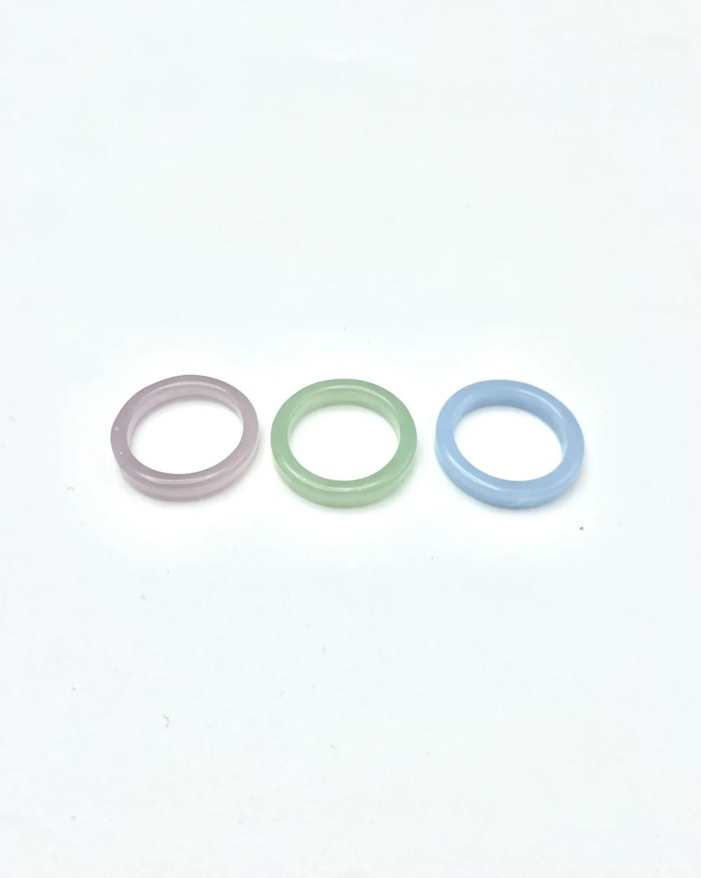 Blue Set of 8 Funky Rings - Image 4