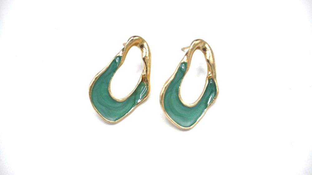 Athena Green Earrings