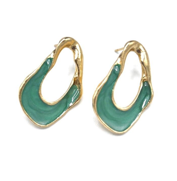 Athena Green Earrings